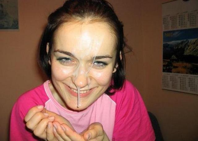 Сперма на губах милых девушек 6 фото