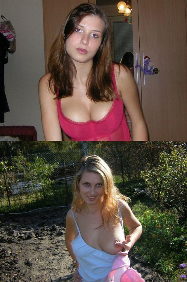 Голые и одетые прошмандовки 18 фото