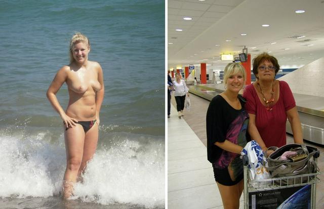 Голые и одетые прошмандовки 9 фото